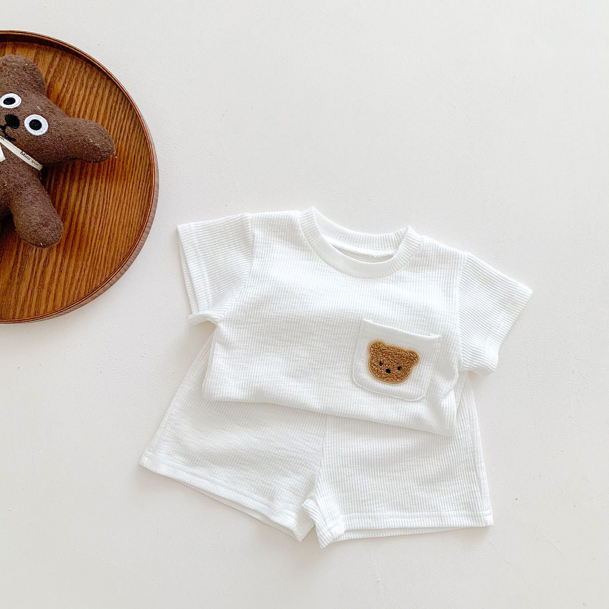 Baby Comfort Set – T-Shirt & Shorts with Bear Design