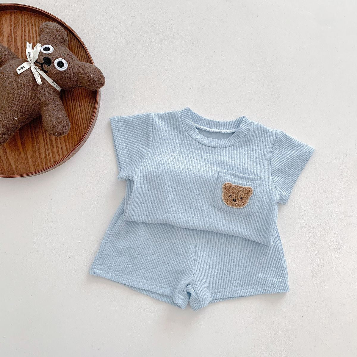 Baby Comfort Set – T-Shirt & Shorts with Bear Design