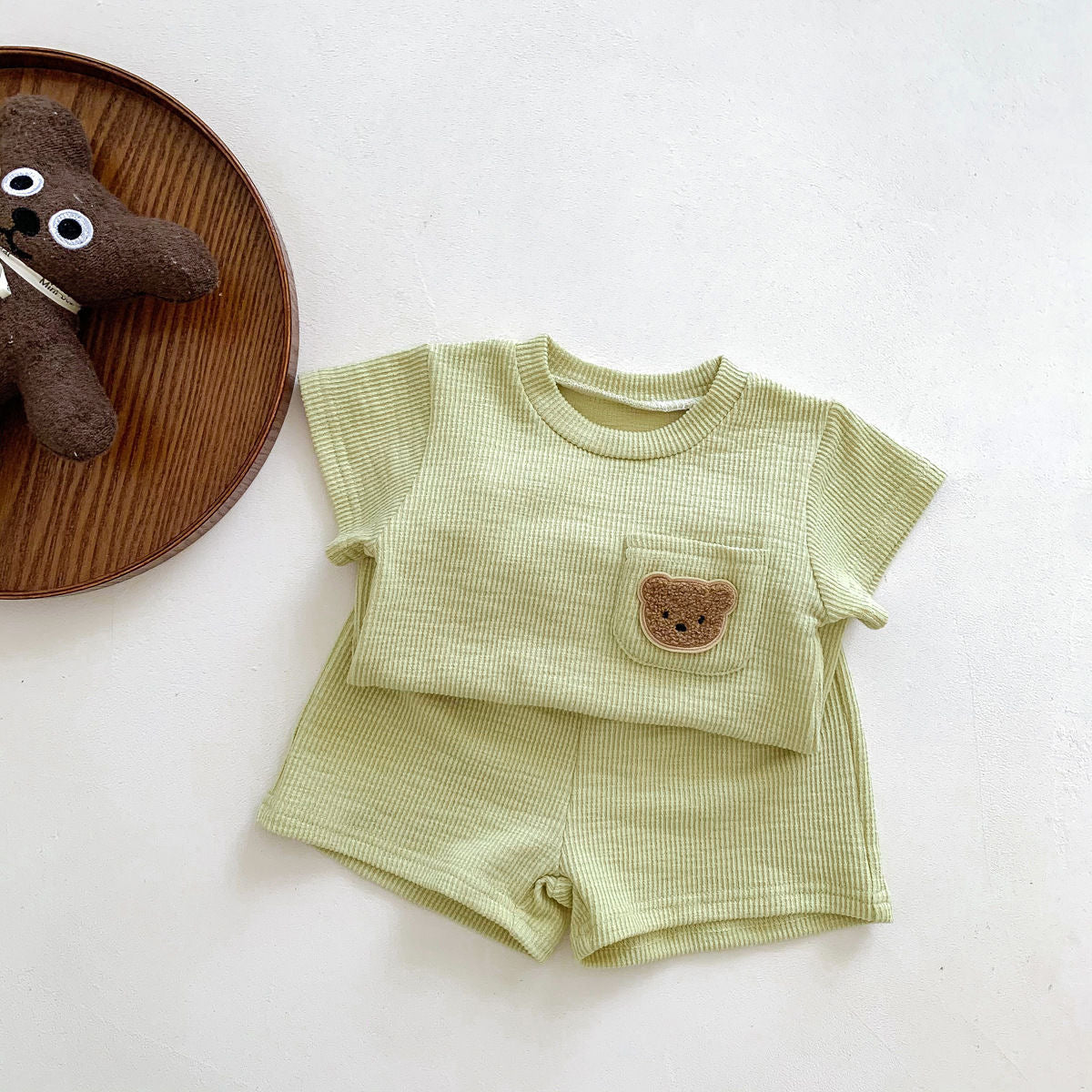 Baby Comfort Set – T-Shirt & Shorts with Bear Design