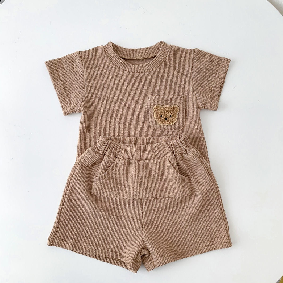 Baby Comfort Set – T-Shirt & Shorts with Bear Design